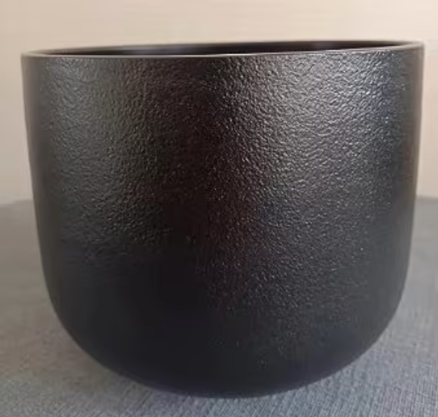 CSB-58 - 7-12 inch Black Coloured Quartz Crystal Singing Bowl Set