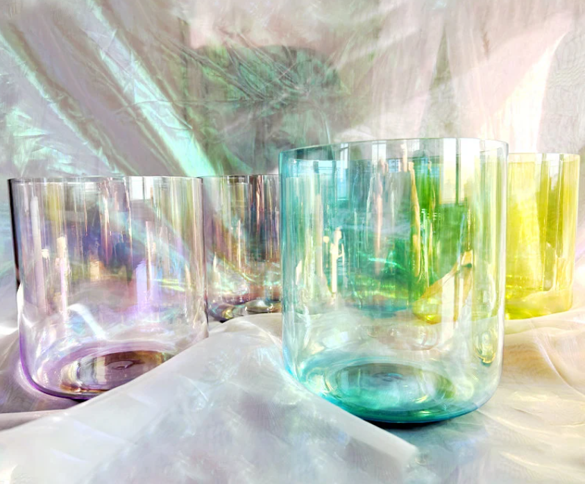 CSB-69 - Cosmic Aurora Crystal Singing Bowl set.