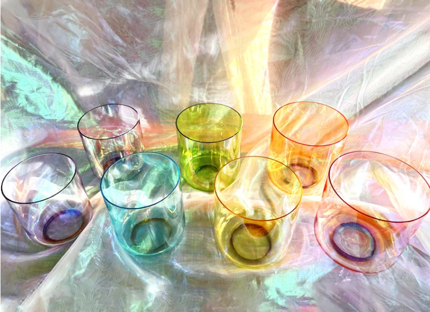 CSB-69 - Cosmic Aurora Crystal Singing Bowl set.