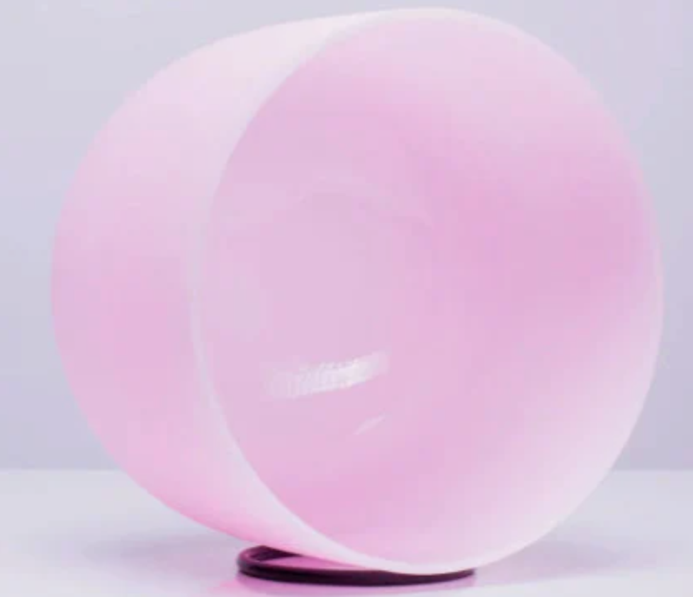 CSB-18 - 8 inch Rose Quartz Crystal Singing Bowl