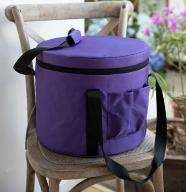 CSB-117 - 10 - 12 inch Purple Canvas Bag for Quartz Crystal Singing Bowl carrier