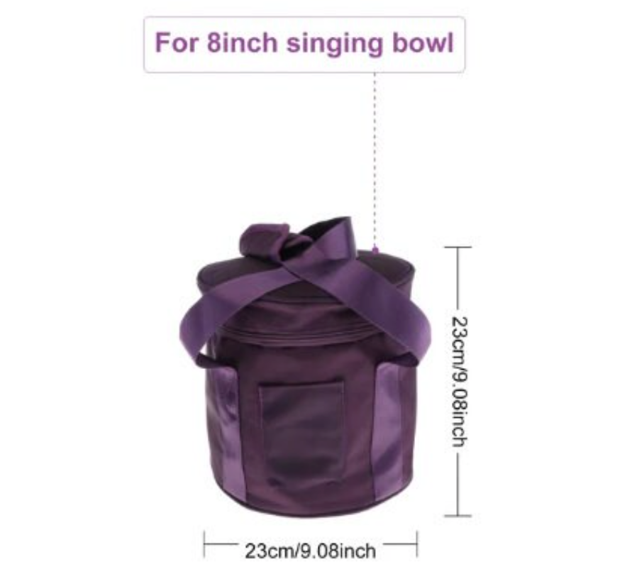 CSB-116 - 8/14 inch Cotton Meditation Yoga Crystal Singing Bowl Case Bag