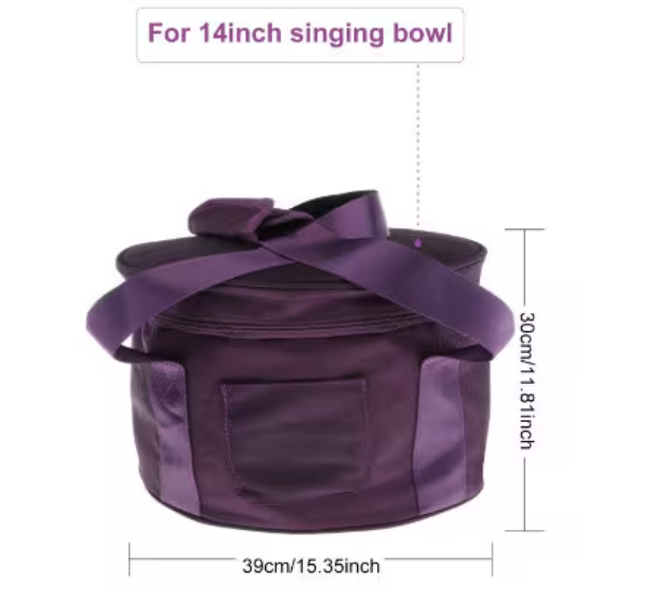 CSB-116 - 8/14 inch Cotton Meditation Yoga Crystal Singing Bowl Case Bag