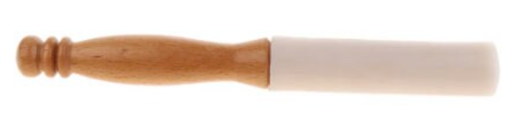 CSB-30 - Pack of 5 Wood Handle Rubber Mallets for Singing Bowls   - Material: Rubber, wood