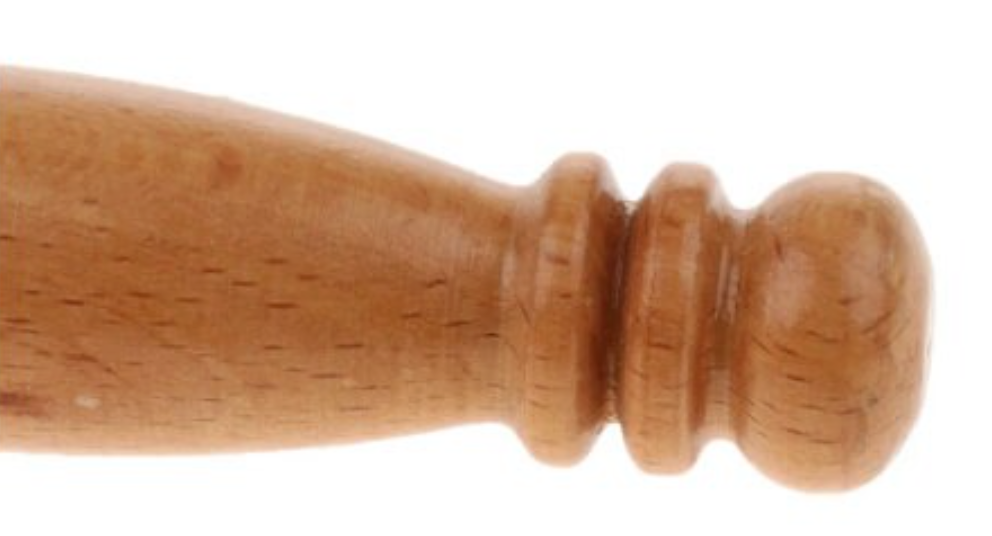 CSB-30 - Pack of 5 Wood Handle Rubber Mallets for Singing Bowls   - Material: Rubber, wood