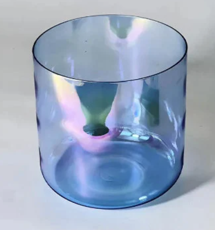 CSB-33 - Royal Blue 6/7/8 inch Clear Crystal Singing Bowl