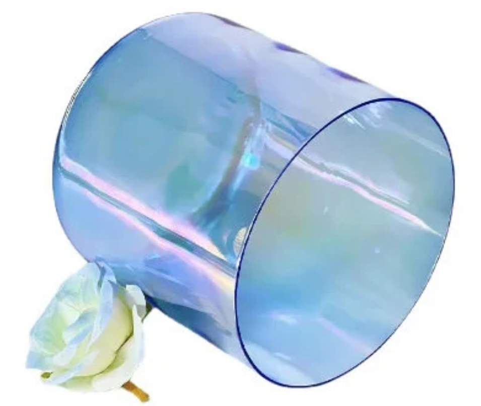 CSB-33 - Royal Blue 6/7/8 inch Clear Crystal Singing Bowl