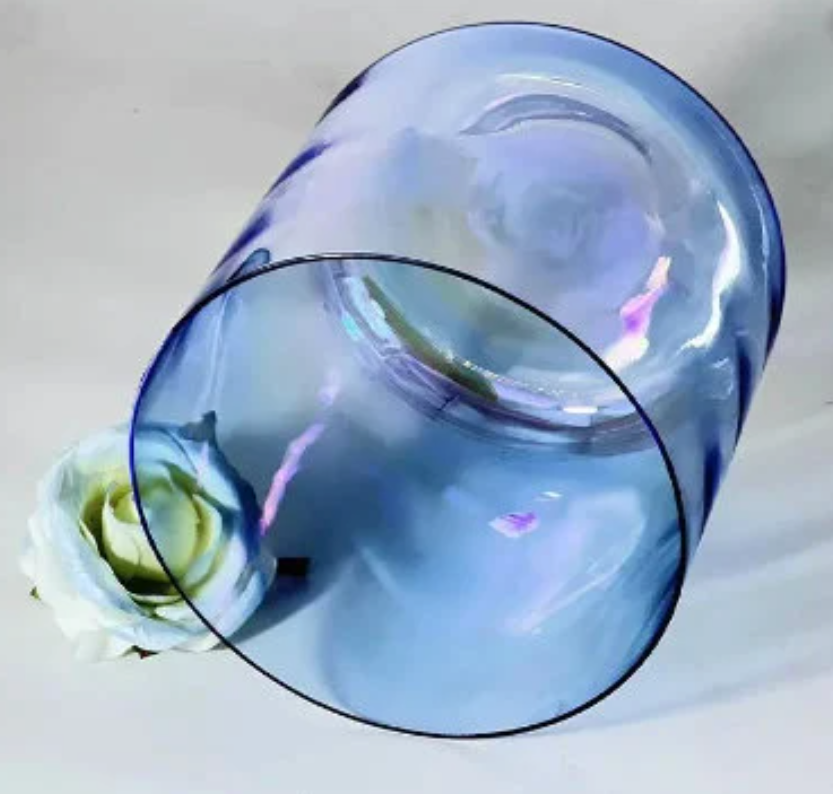 CSB-33 - Royal Blue 6/7/8 inch Clear Crystal Singing Bowl