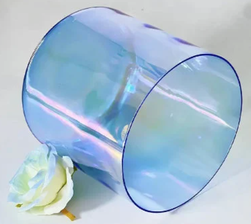 CSB-33 - Royal Blue 6/7/8 inch Clear Crystal Singing Bowl