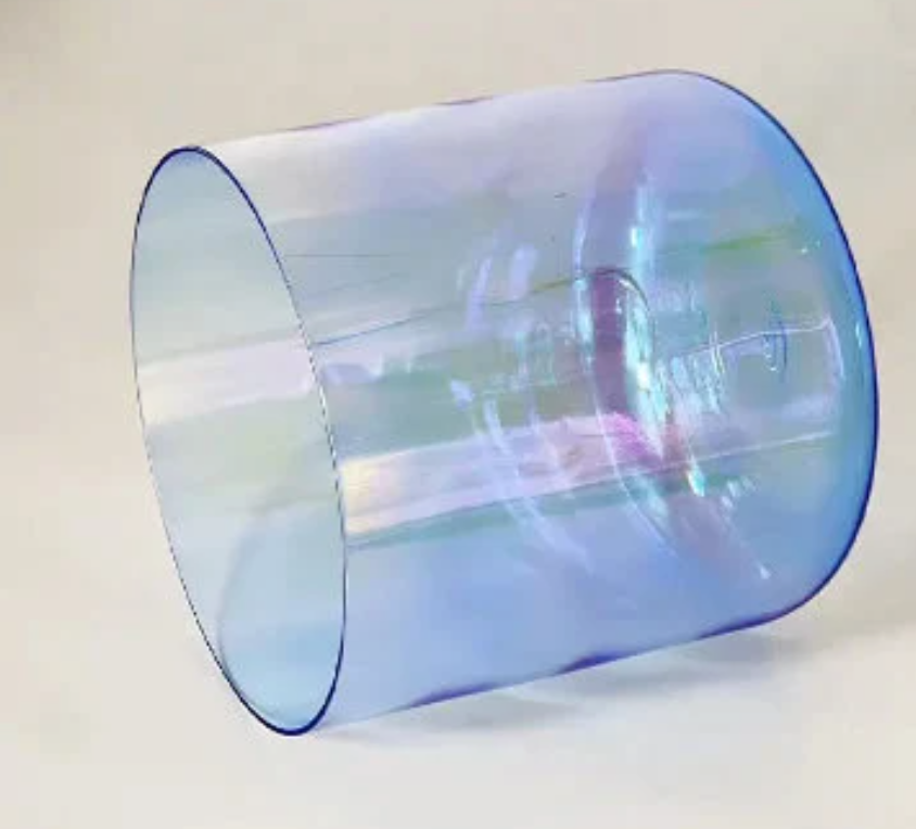 CSB-33 - Royal Blue 6/7/8 inch Clear Crystal Singing Bowl