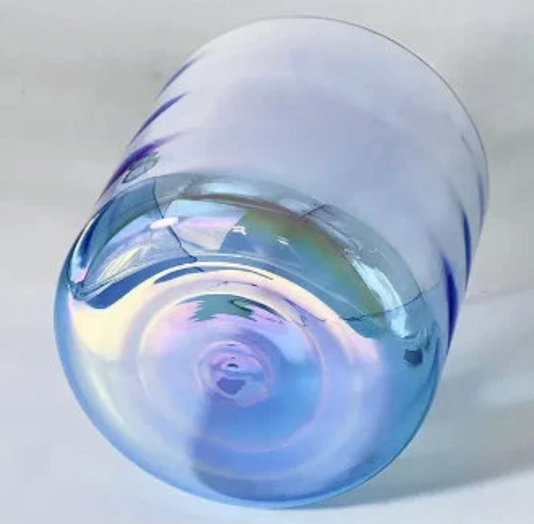 CSB-33 - Royal Blue 6/7/8 inch Clear Crystal Singing Bowl