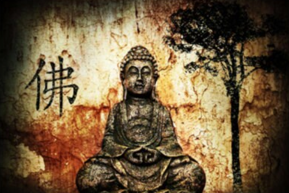 CSB-48 - Abstract Buddha Poster Wall Art Canvas