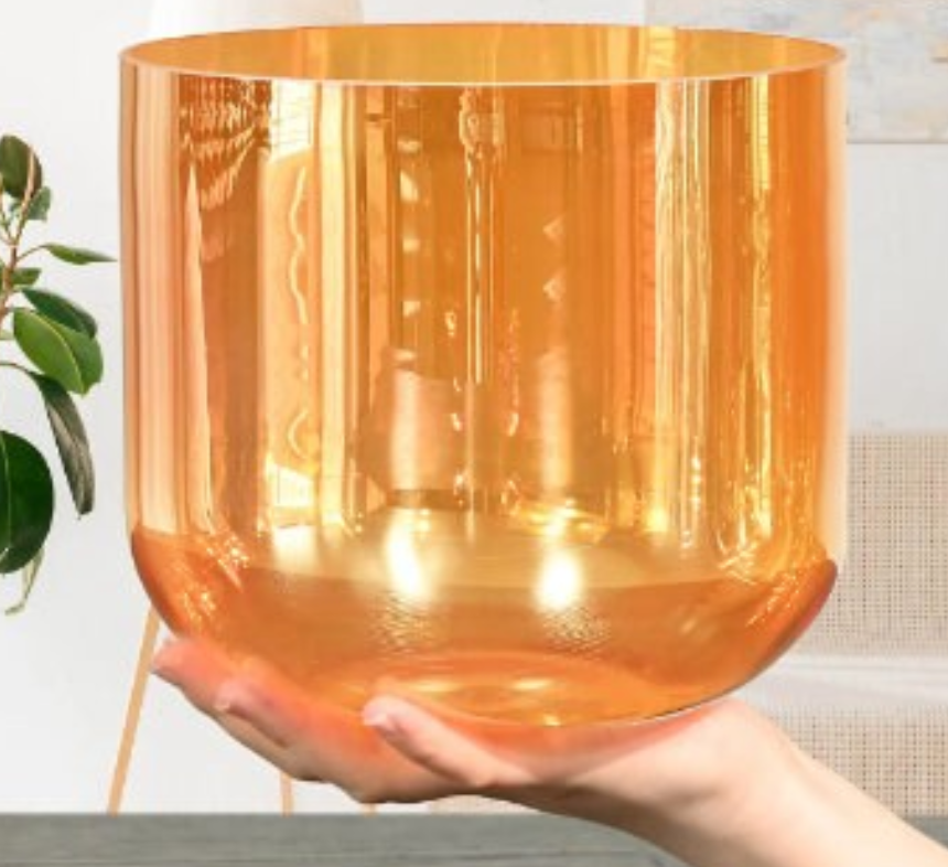 CSB-55 - 7 Inch Alchemy Clear Quartz Crystal Singing Bowl