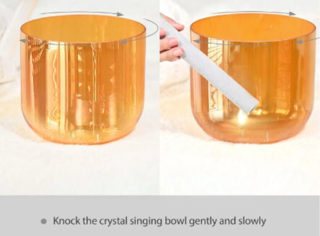 CSB-55 - 7 Inch Alchemy Clear Quartz Crystal Singing Bowl