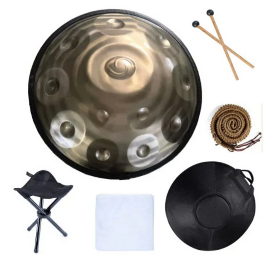 CSB-61 - 440Hz D Minor 12 Notes Spiral Handpan Steel Tongue Hand Drum