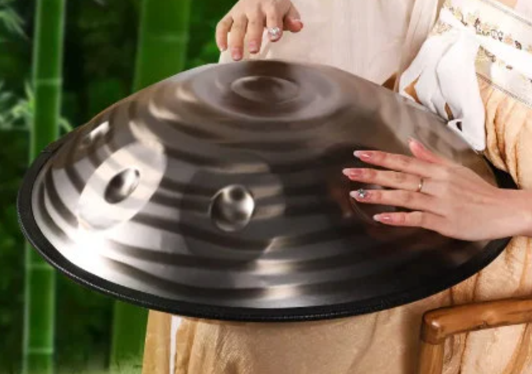 CSB-62 - 440Hz D Minor 10 Notes Spiral Handpan Steel Tongue Hand Drum