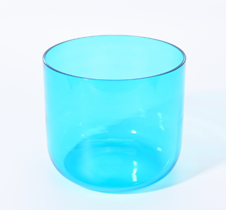 CSB-97 - 6 Inch Blue Alchemy Clear Quartz Crystal Singing Bowl
