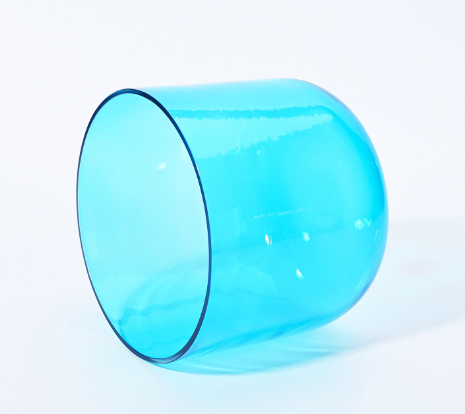 CSB-97 - 6 Inch Blue Alchemy Clear Quartz Crystal Singing Bowl