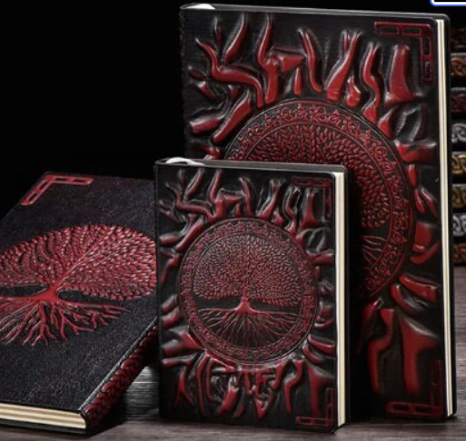 Vintage Tree of Life A5/A6 Diary Notebook Handcraft Embossed Leather