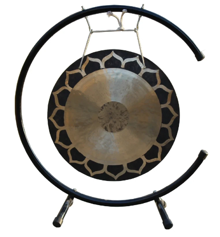 60cm  Gong - Handmade Feng Gong with C Stand, Lotus Wind, 24 Inch, 60 CM